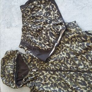PINK Victoria's Secret Leopard Camo Jacket & Shorts Set